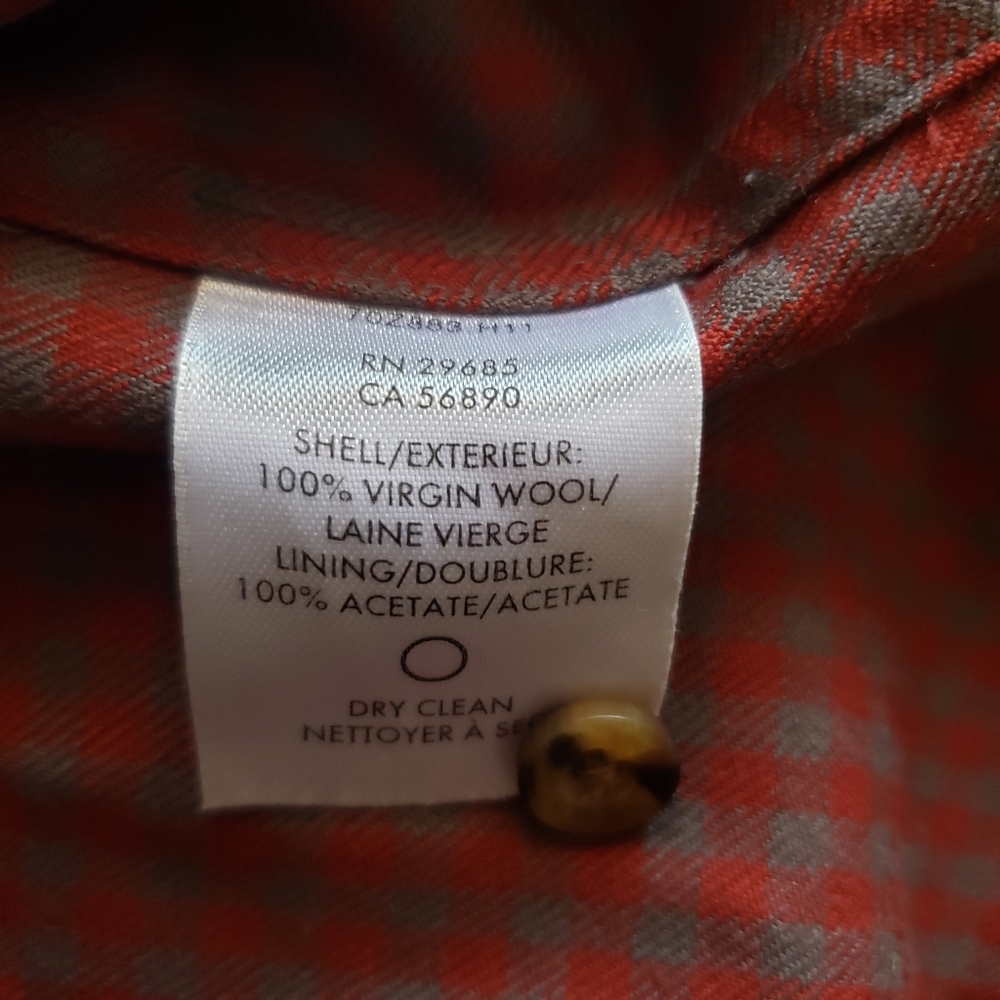 Ec Pendleton 100% Virgin Wool Ls Button Down Plai… - image 5